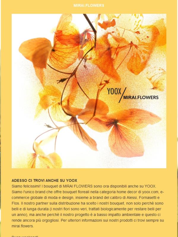 Adesso ci trovi anche su YOOX!