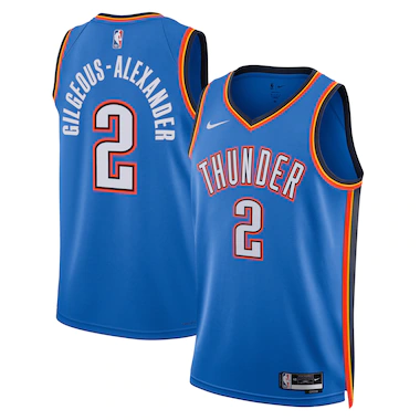 Maglia Swingman Oklahoma City Thunder Nike Icon Edition - Blu - Shai Gilgeous-Alexander - Unisex
