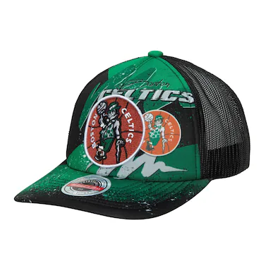 Boston Celtics Hardwood Classics Hyper Trucker Snapback di Mitchell & Ness