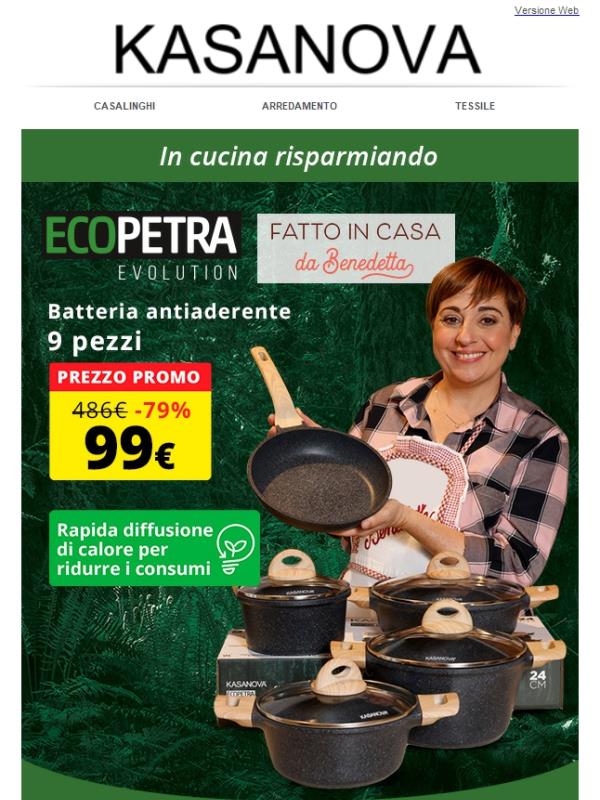 Padelle e pentole Kasanova vecchio Casseruola con coperchio NEW PETRA DARK 24 di casa