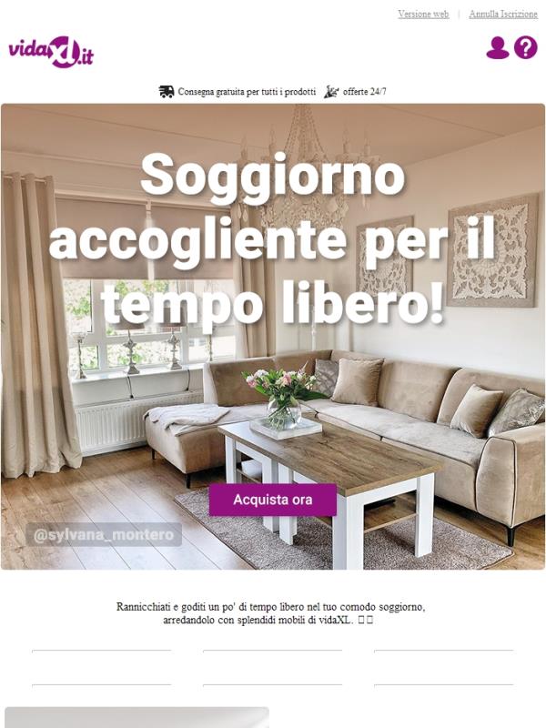 Per una calda atmosfera da spazio abitativo, decora con vidaXL!