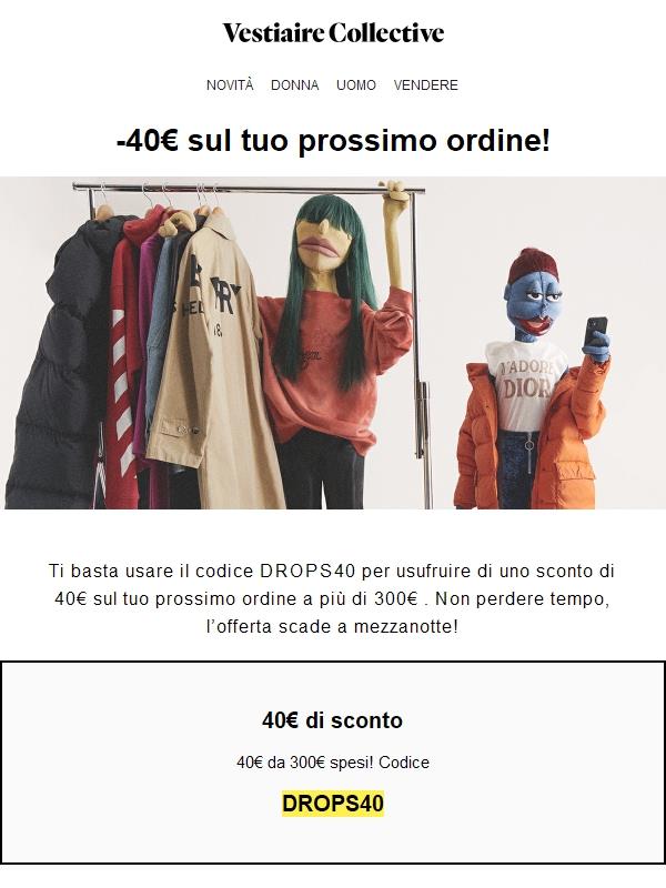 -40€ sul tuo prossimo ordine! ✨