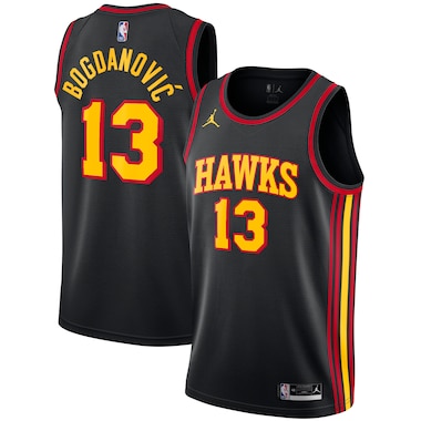 Atlanta Hawks Jordan Brand Statement Edition Swingman Jersey - Nero - Bogdan Bogdanović - Uomo