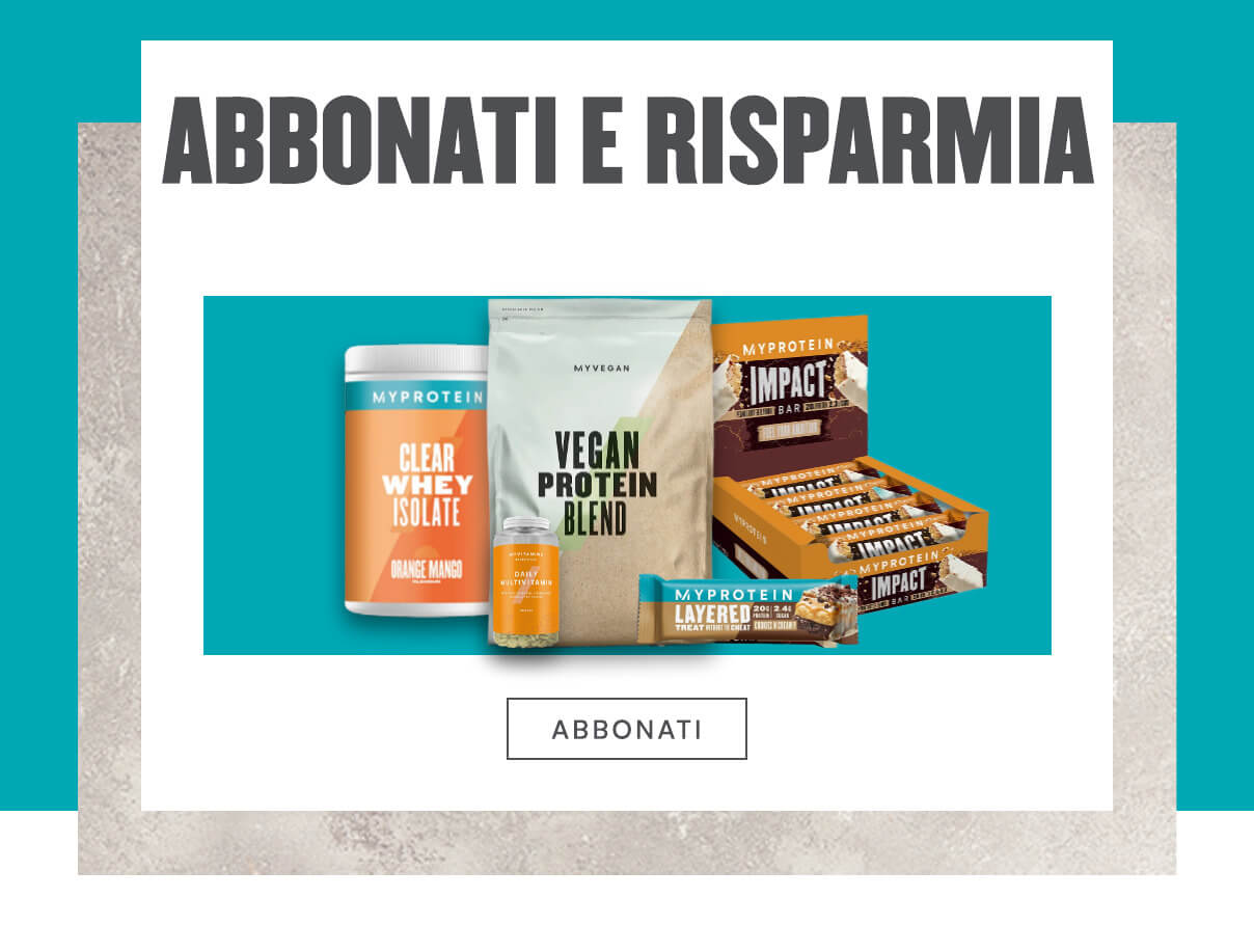 Abbonati ai tuoi prodotti preferiti per approfittare dei migliori sconti e della spedizione gratuita.