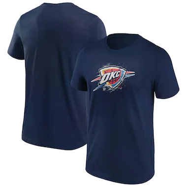 Oklahoma City Thunder Fanatics T-shirt con grafica splatter con logo - Uomo