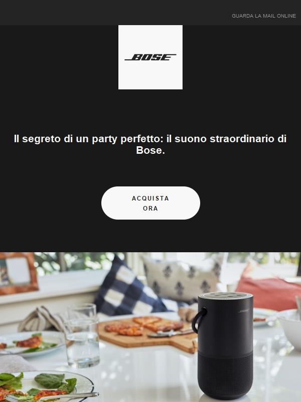 Crea l'atmosfera della festa con il suono straordinario di Bose