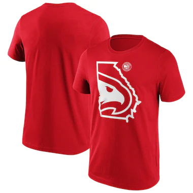 T-shirt con grafica iconica della città natale di Atlanta Hawks Fanatics - Uomo