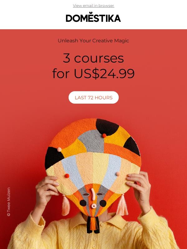 Trick or treat 🎃 Get 3 courses for US$24.99