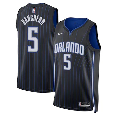Maglia Swingman Orlando Magic Nike Icon Edition - Nera - Paolo Banchero - Unisex