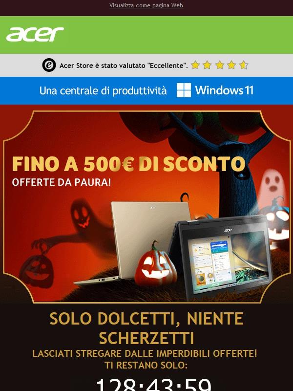 BOOO! 🎃 Ottieni fino a 500€ di sconto