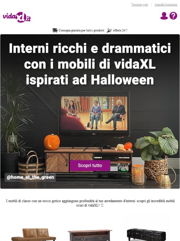 Aggiungi bellissime vibrazioni scure ai tuoi interni con i prodotti a tema di vidaXL!