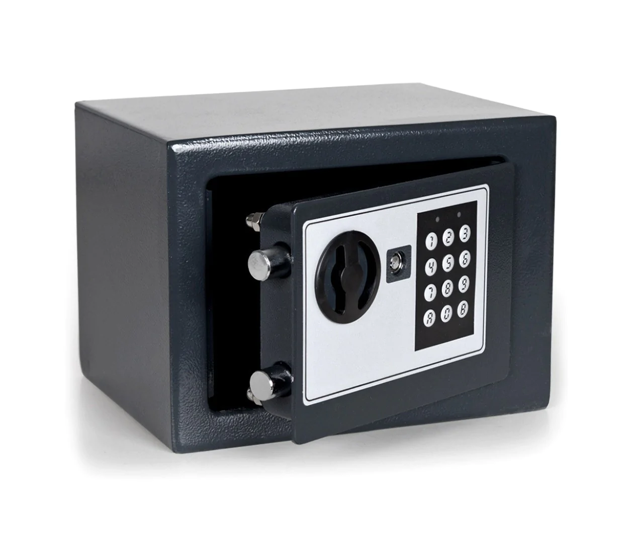 Image of Cassaforte Elettronica 23x17 cm con Combinazione Numerica e Chiavi Nera