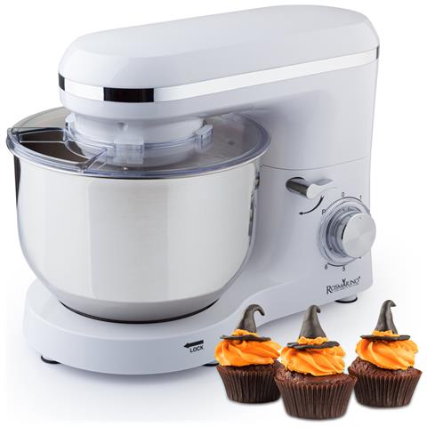 ROSMARINO Impastatrice Planetaria Infinity Pro | Capacità 5,5l, 1400w, 6 Velocità E Funzione Pulse