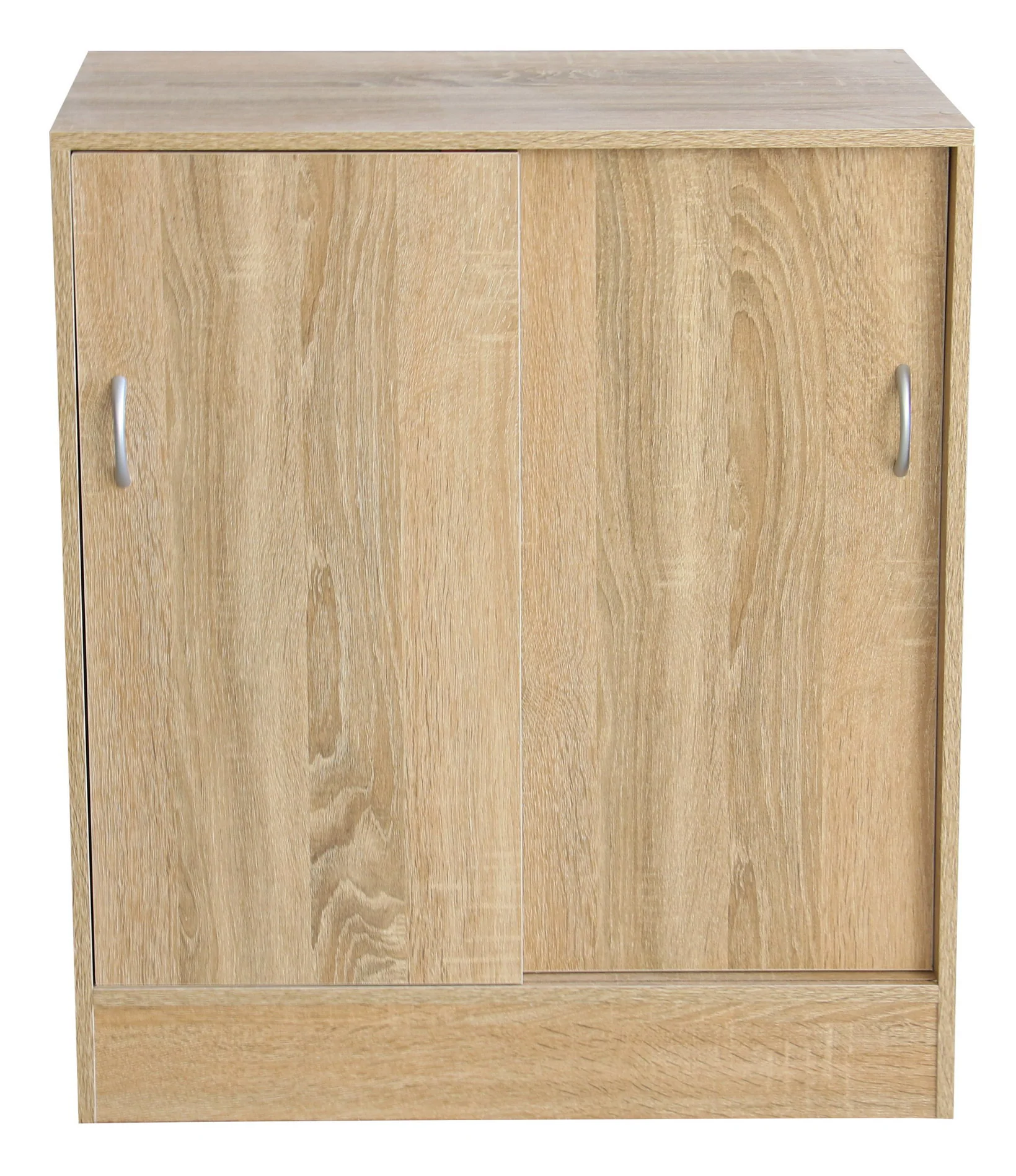 Image of Mobile 2 Ante Scorrevoli 3 Ripiani 60x30x71 cm in Truciolato Rovere