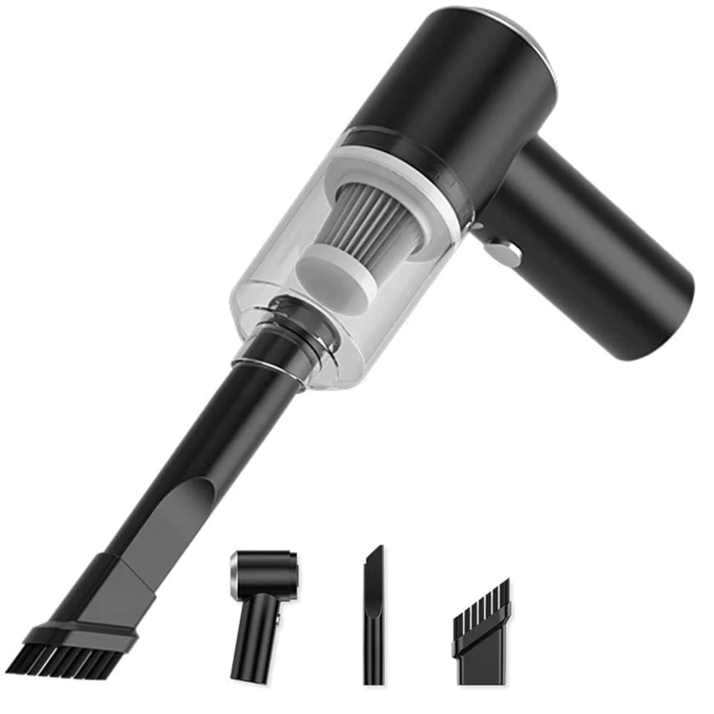 Image of Mini Aspirapolvere Portatile Ciclonico 120W a Batterie per Auto Casa