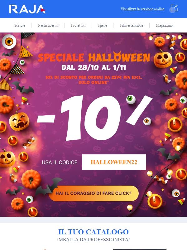 🎃 Speciale Halloween 👻 approfitta di un'offerta da brivido!