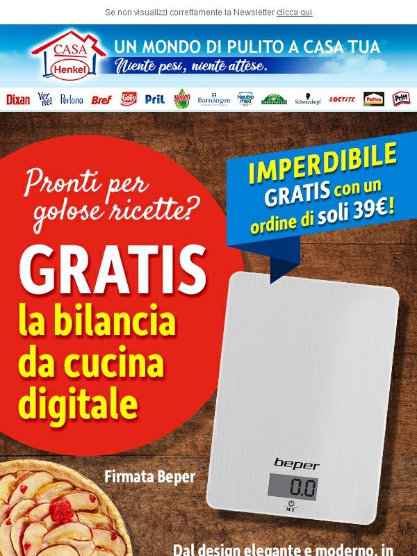 Pronti per golose ricette? IN REGALO la bilancia da cucina digitale di Beper! Scopri come