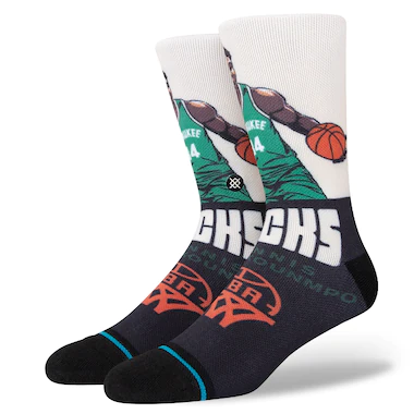 Calzino da giocatore classificato Milwaukee Bucks Stance - Gianni Antetokounmpo