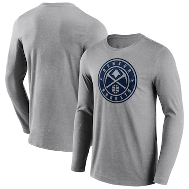 Denver Nuggets Fanatics T-shirt a maniche lunghe con logo mono logo - Uomo
