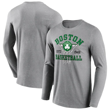 Boston Celtics T-shirt a maniche lunghe con grafica Nothing But Net - Uomo