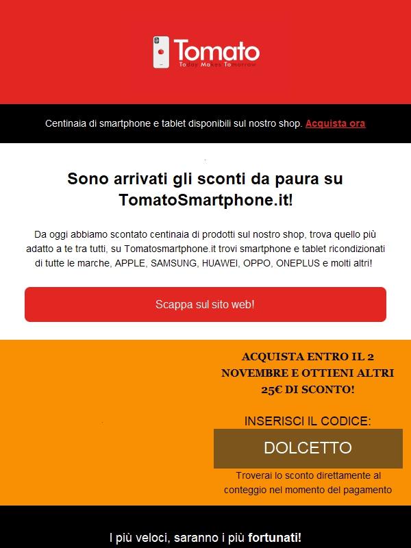 Dolcetto o scherzetto?  👻 Scopri la sorpresa di Halloween da Tomato!