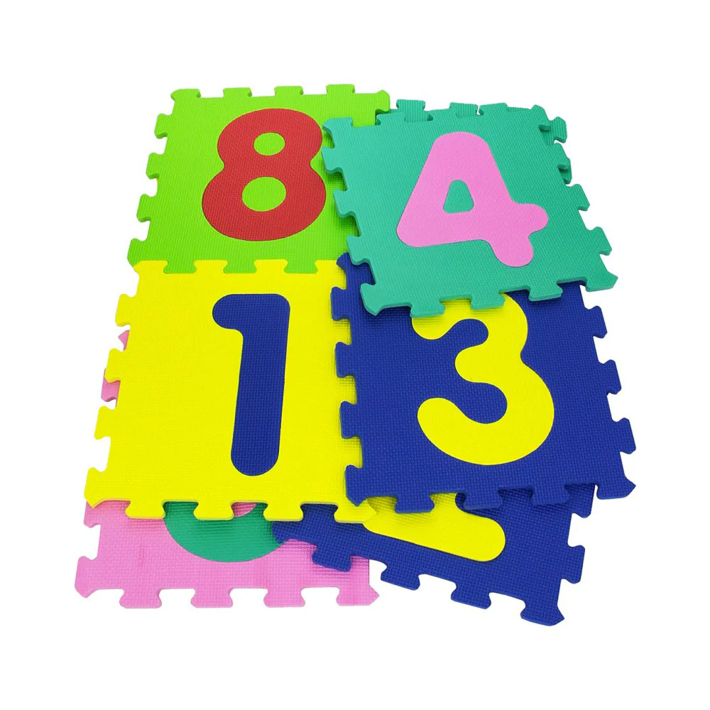Image of Tappeto Puzzle 10 Pezzi 29,5x29,5 cm in EVA Numeri