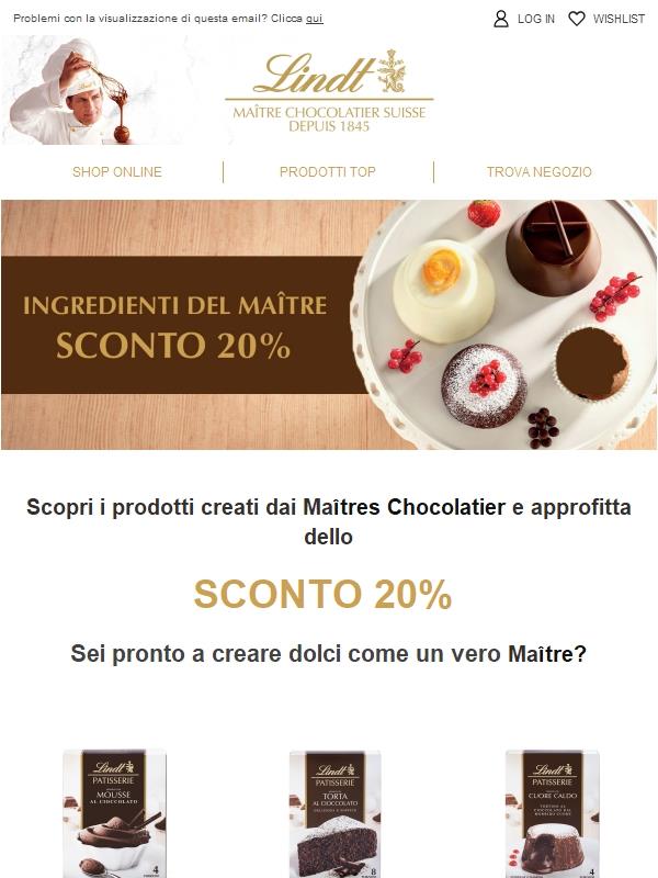 🍮 Sconto 20% sugli Ingredienti dei Maîtres Chocolatiers