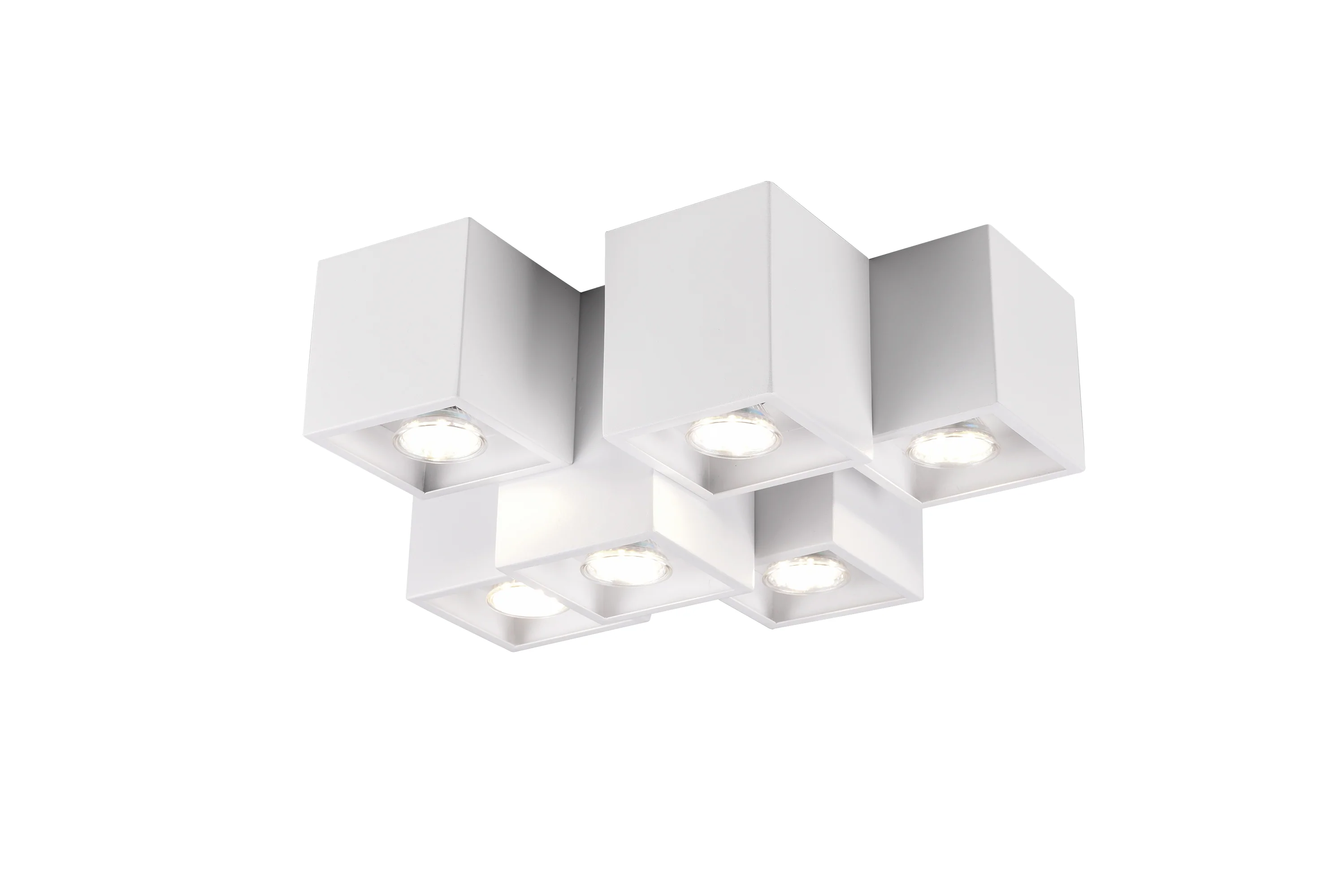 Image of Plafoniera da Interno a LED in Metallo Bianco Opaco