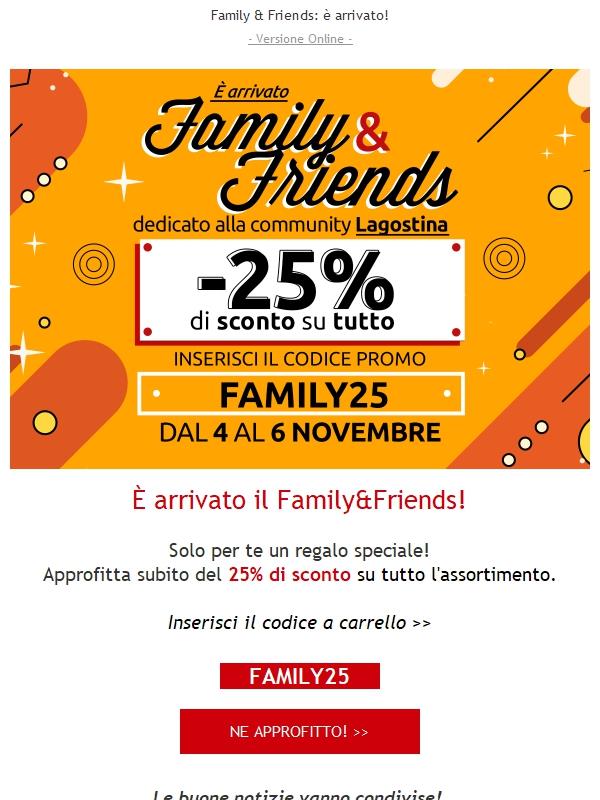 -25% di sconto solo per te