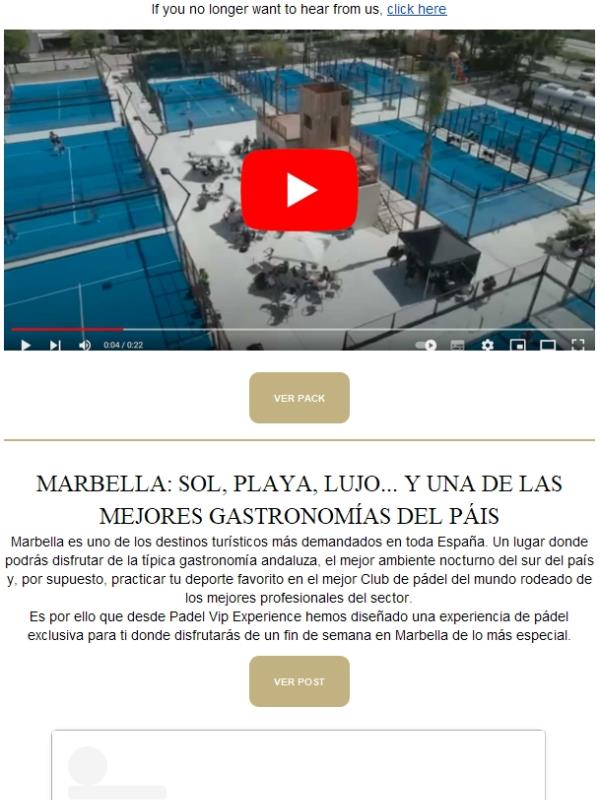 Sol, playa, lujo... y mucho pádel ⇒ Marbella Experience