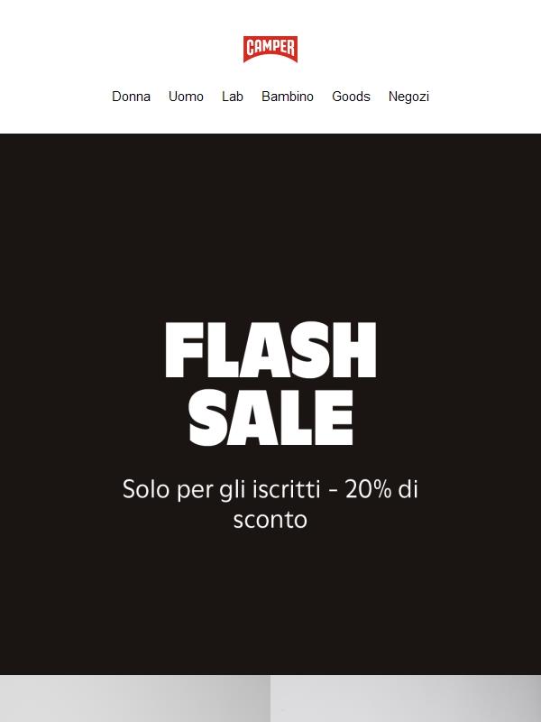 Flash Sale ⚡️ 20% di sconto