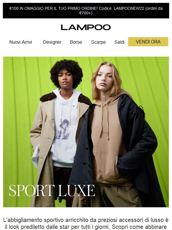 Marchi di lusso con sconti fino all’80% sul prezzo originale