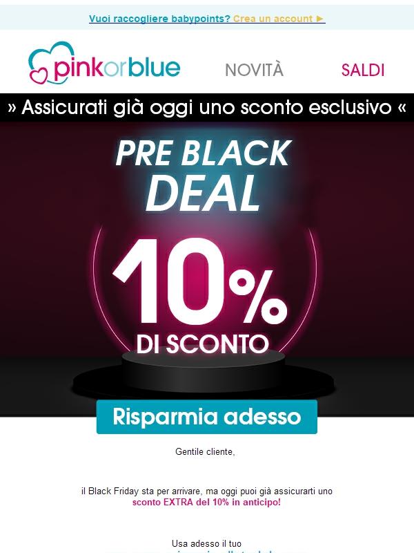 SCONTO Pre Black Week 👉