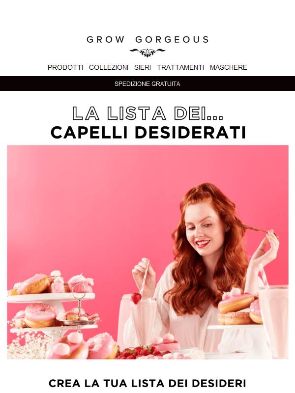 Crea ora la tua lista per il BLACK FRIDAY