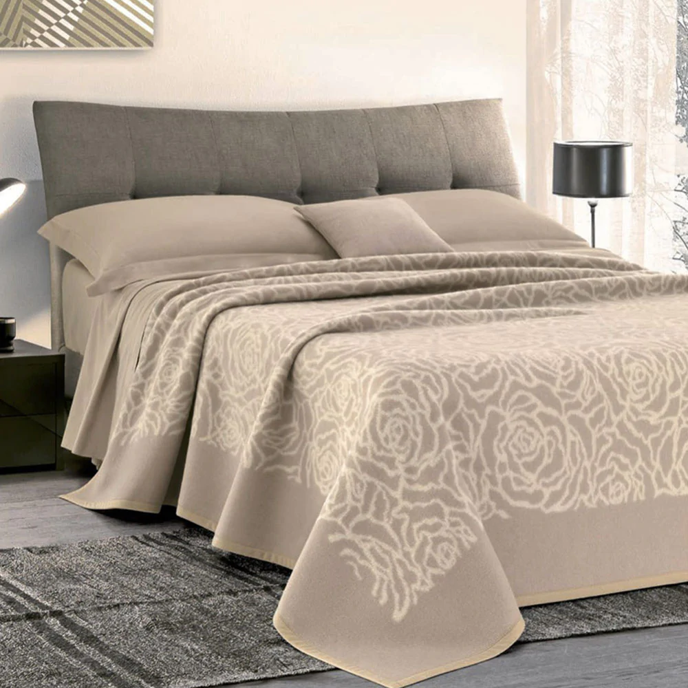 Image of Coperta Pura Lana 450gr Cober Venice Tortora
