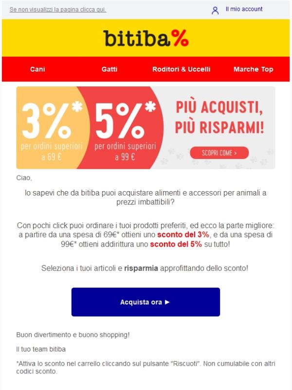 Fino al 5% di sconto sul tuo ordine! ✂