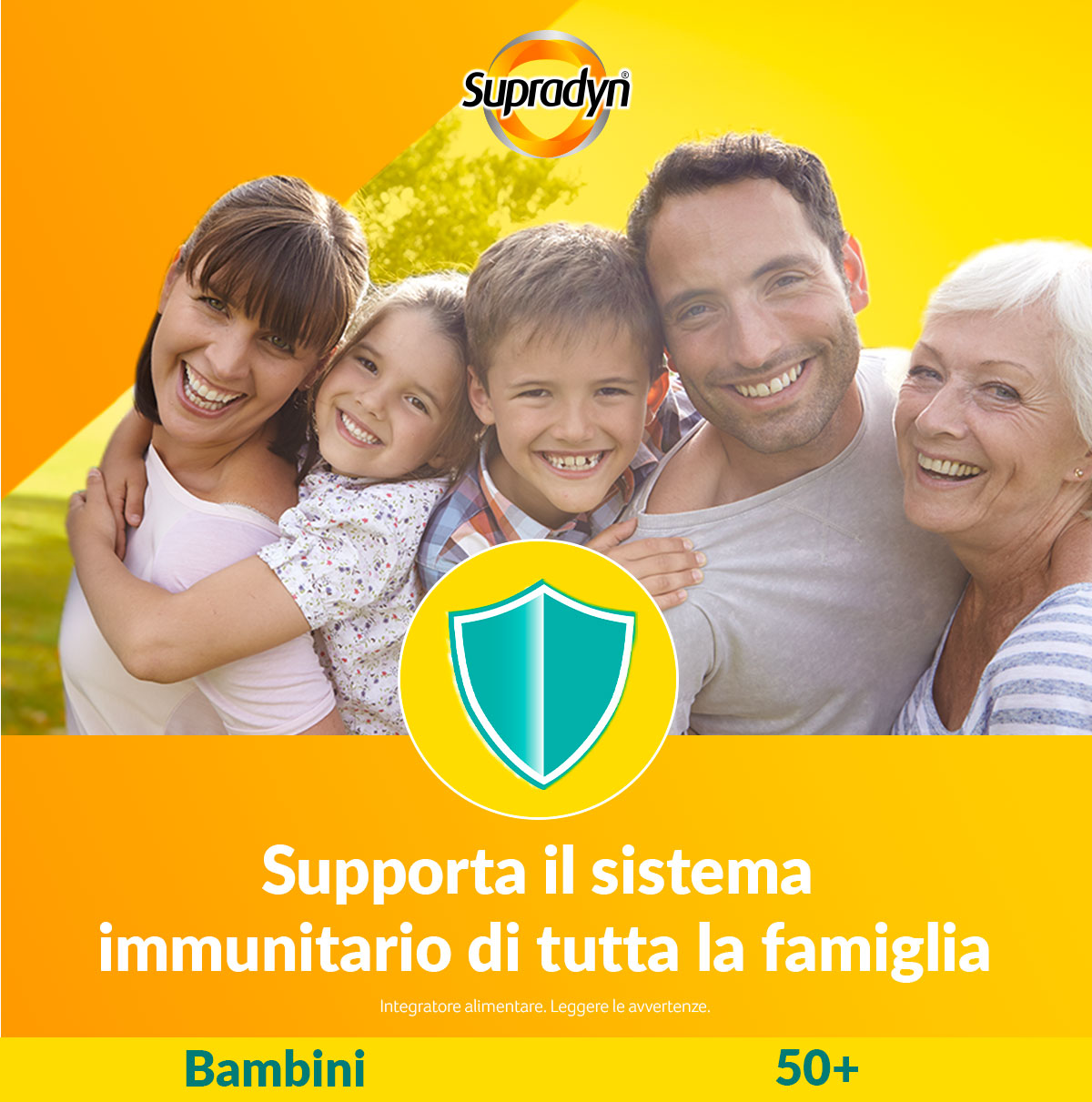 Supradyn supporta il sistema immunitario di tutta la famiglia