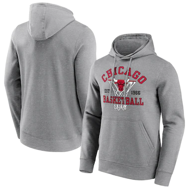 Felpa con cappuccio con logo Nothing But Net dei Chicago Bulls Fanatics - Uomo