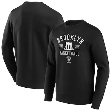 Felpa girocollo con grafica iconica Hometown con marchio Brooklyn Nets Fanatics - Uomo - Grandi e alti