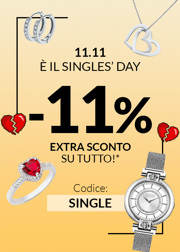 11/11, È IL SINGLES’ DAY,