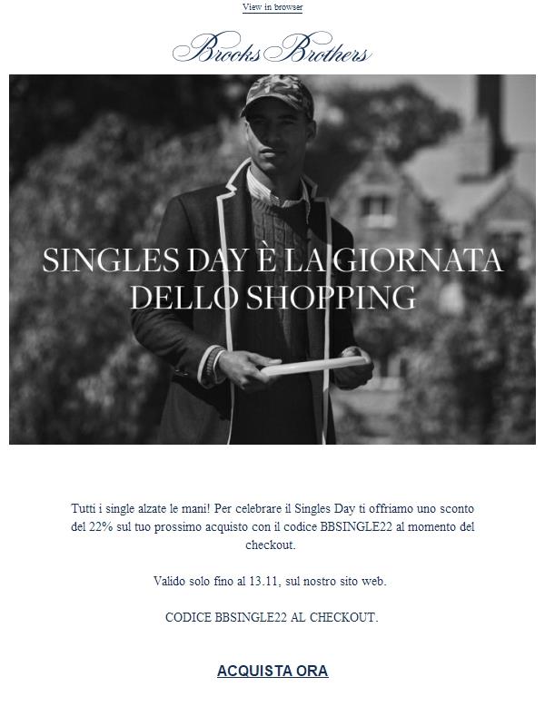 Esclusiva del Singles Day