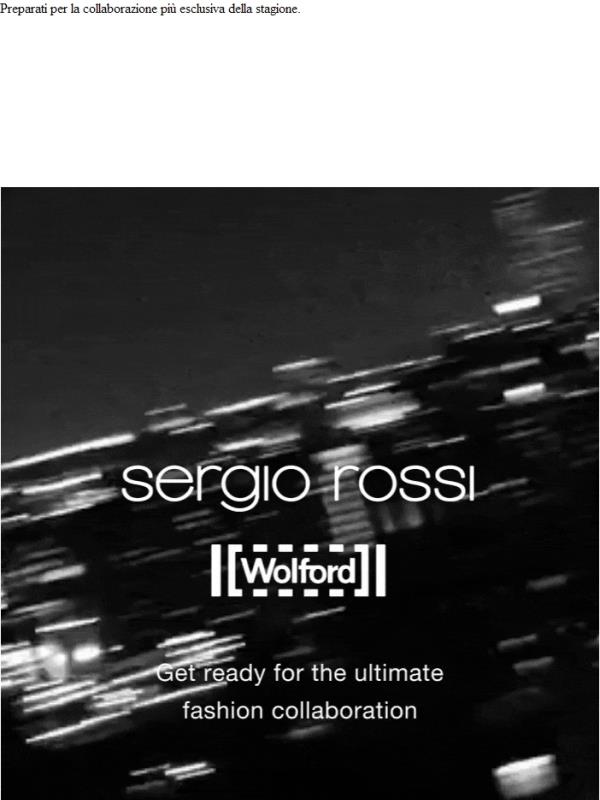COMING SOON: Sergio Rossi x Wolford
