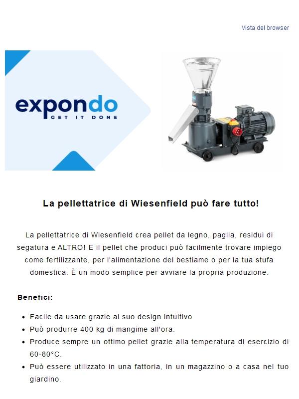 Vorresti produrre il tuo pellet per il riscaldamento, come fertilizzante o mangime per animali?