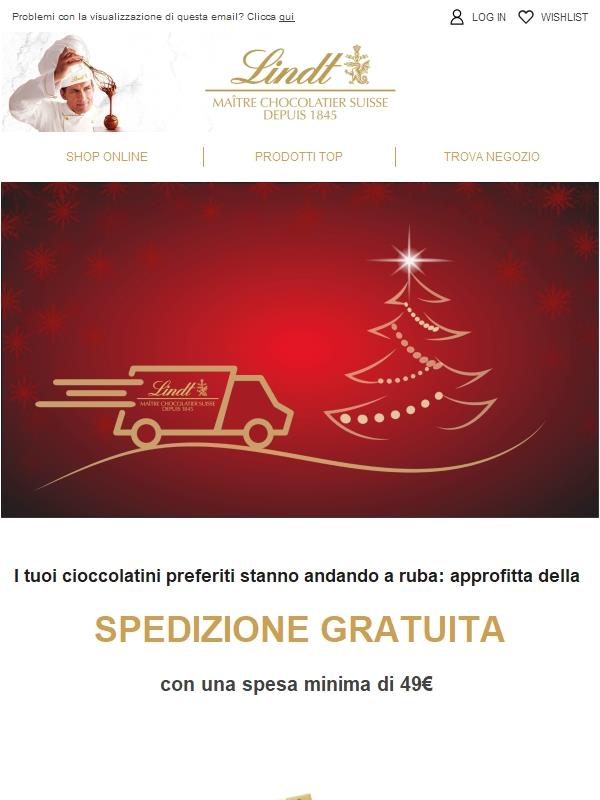 Spedizione gratuita: il tuo cioccolato preferito sta arrivando 🌠