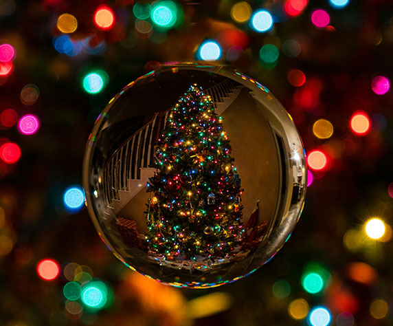palline e decorazioni per alberi di natale