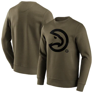Atlanta Hawks Fanatics Branded Fashion Preferred Logo Rundhals-Felpa - Herren