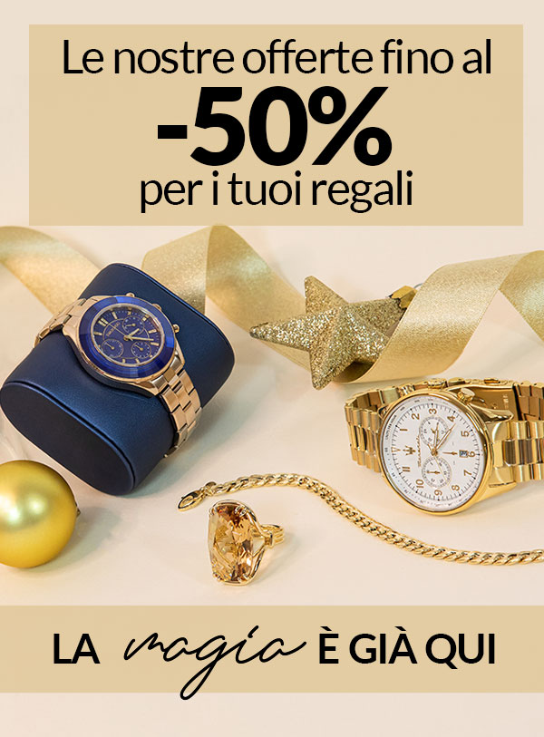 LE NOSTRE OFFERTE FINO AL -50%  PER I TUOI REGALI