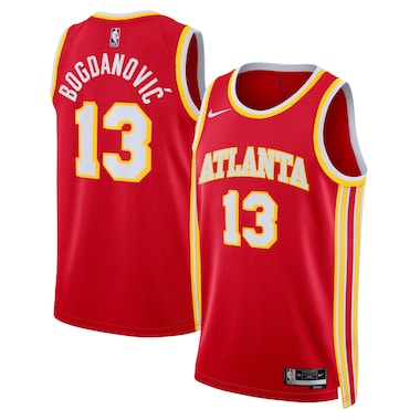 Maglia Swingman Atlanta Hawks Nike Icon Edition - Rossa - Bogdan Bogdanović - Unisex