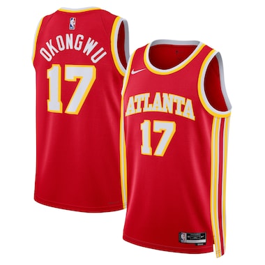 Maglia Swingman Atlanta Hawks Nike Icon Edition - Rossa - Onyeka Okongwu - Unisex