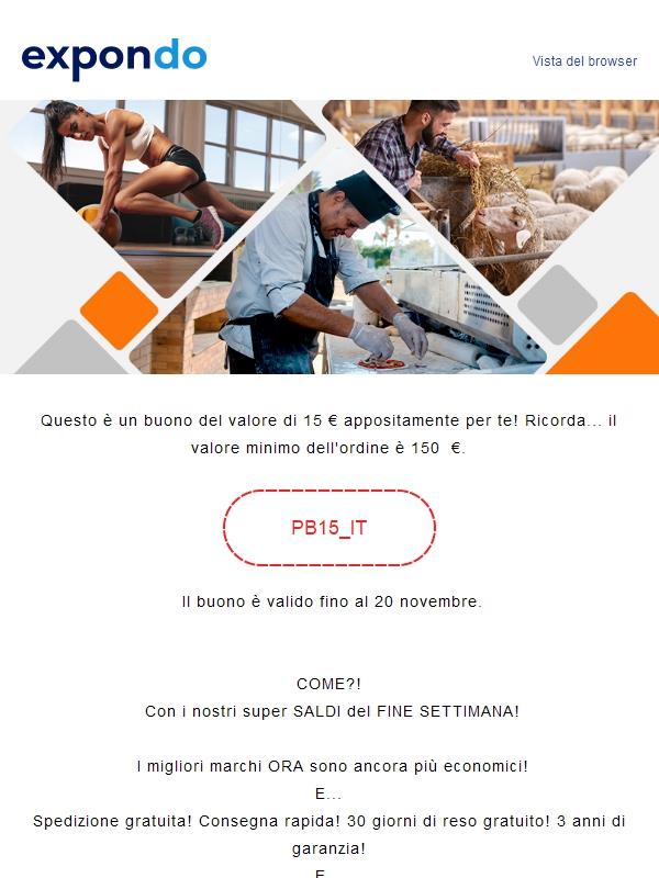 expondo rende SPECIALE il tuo fine settimana!